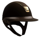 Samshield Brown Miss Shadowmatt Alcantara Brown Top Shimmer FB Chrome Gold Trim and Blazon